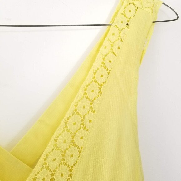 NEW Intimately Free Deep V-Neck Lace Yellow Top XS - Picture 3 of 11